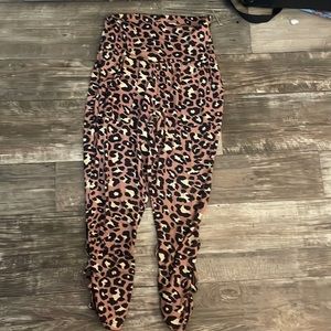 High rise leggings cheetah print